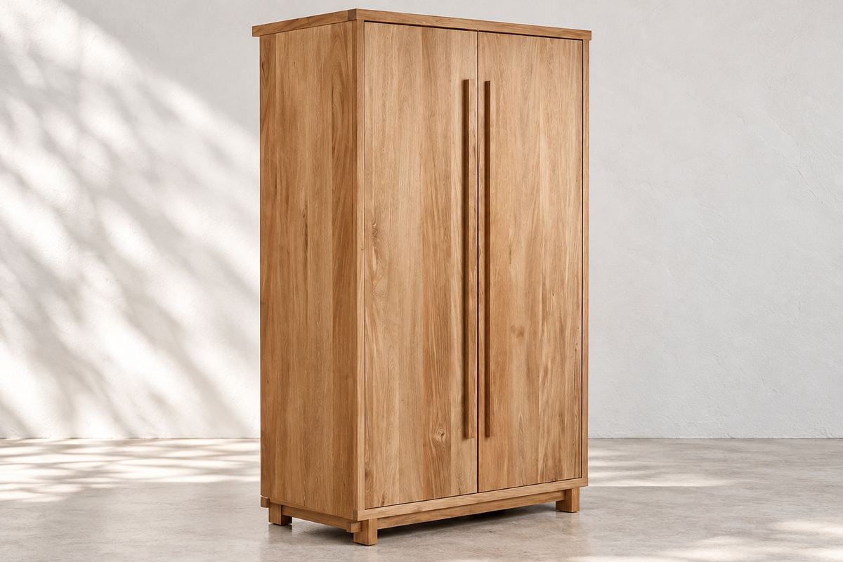 Clóset de dos puertas de rosa morada