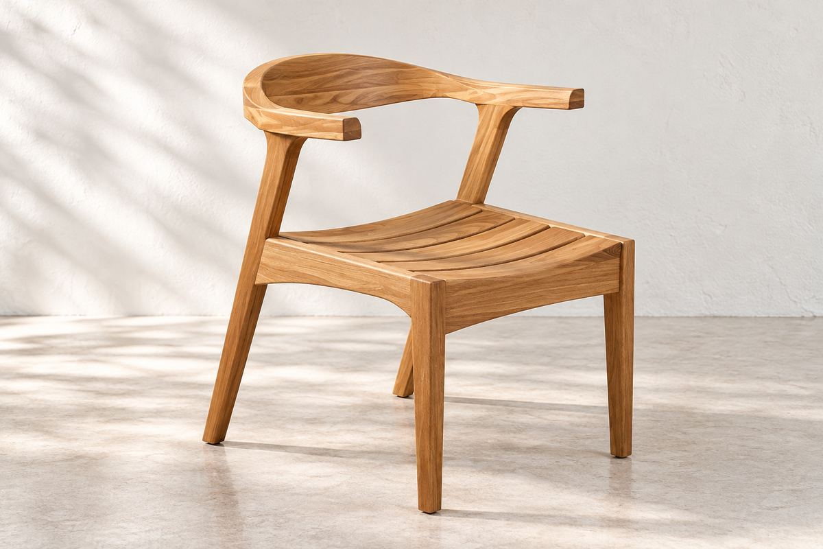 Silla de rosa morada con brazos curvos